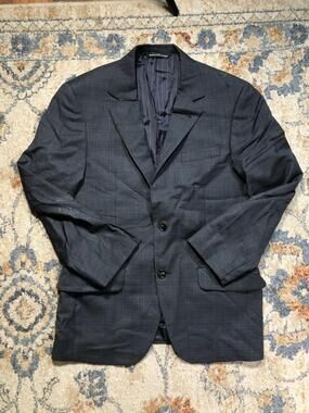 Coppley Suit Jacket Mens 40 Gray Plaid Loro Piana 150s Wool Blazer Canada
